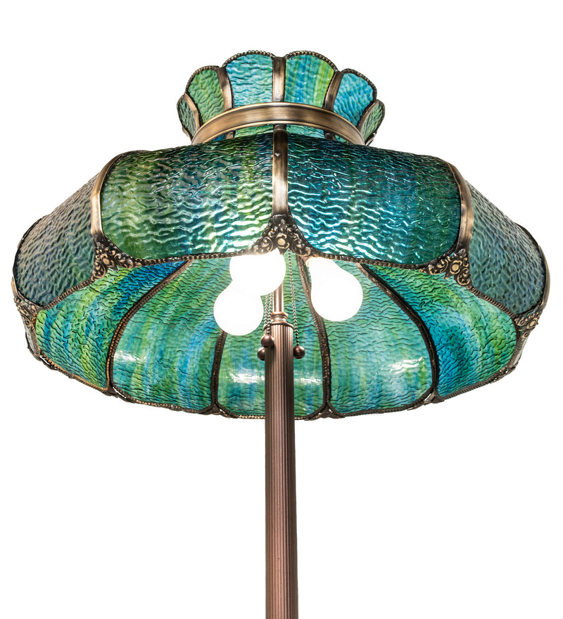 Meyda Tiffany 250203 Three Light Floor Lamp, Mahogany Bronze