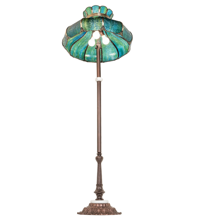 Meyda Tiffany 250203 Three Light Floor Lamp, Mahogany Bronze