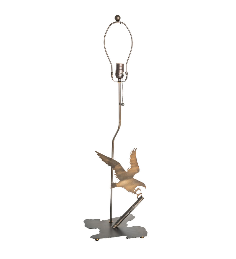 Meyda Tiffany 36437 One Light Table Base, Antique Copper