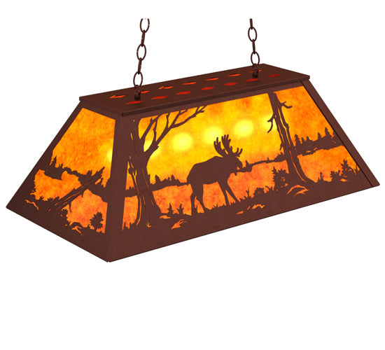 Meyda Tiffany 38700 Six Light Pendant, Rust