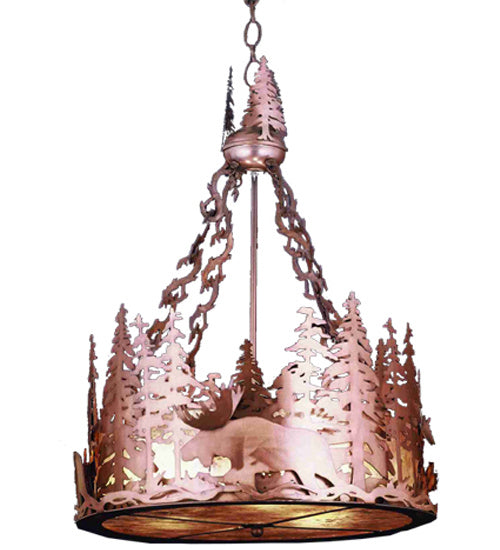 Meyda Tiffany 50191 12 Light Pendant, Antique Copper