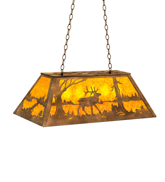 Meyda Tiffany 51895 Six Light Pendant, Antique Copper
