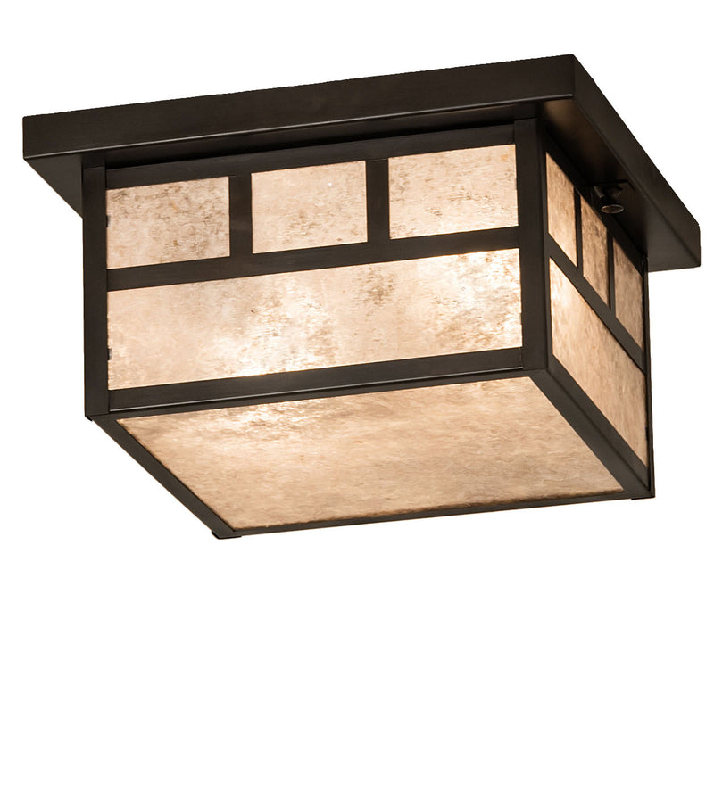 Meyda Tiffany 52710 Two Light Flushmount, Craftsman Brown