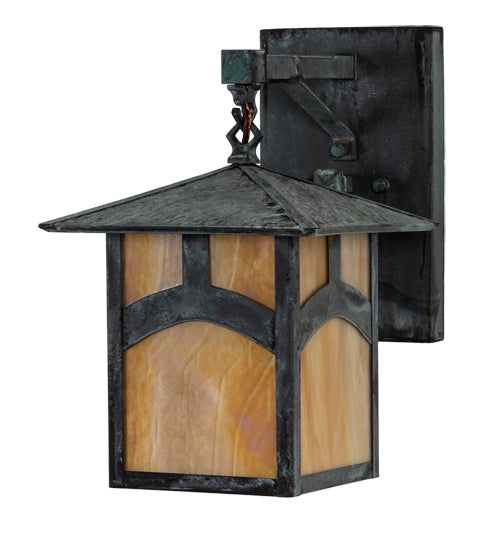 Meyda Tiffany 54988 One Light Wall Sconce, Craftsman Verdigris