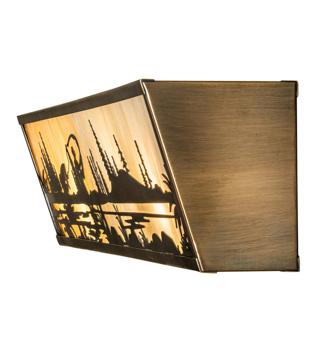 Meyda Tiffany 55895 Four Light Vanity, Antique Brass