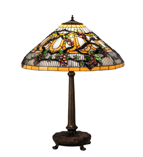 Meyda Tiffany 65301 One Light Table Lamp, Mahogany Bronze