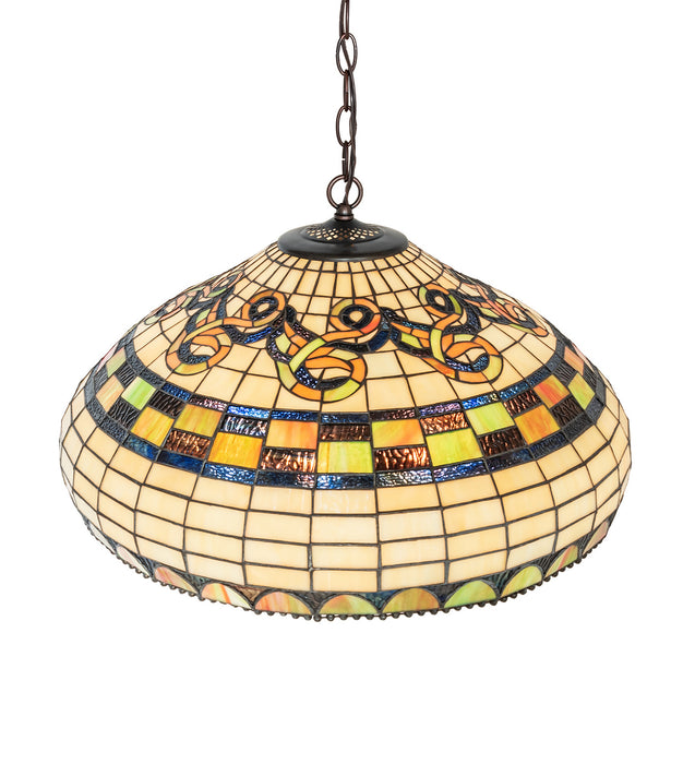 Meyda Tiffany 65670 Nine Light Pendant, Mahogany Bronze