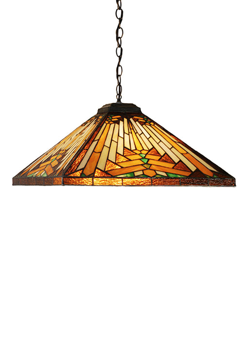 Meyda Tiffany 69419 One Light Pendant, Mahogany Bronze
