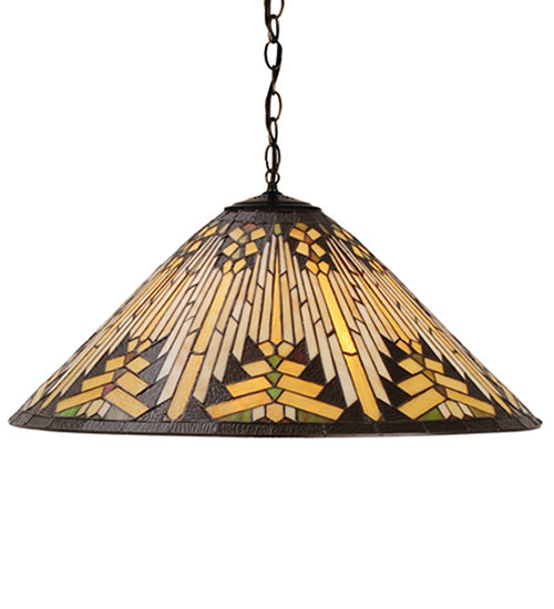 Meyda Tiffany 69421 One Light Pendant, Mahogany Bronze