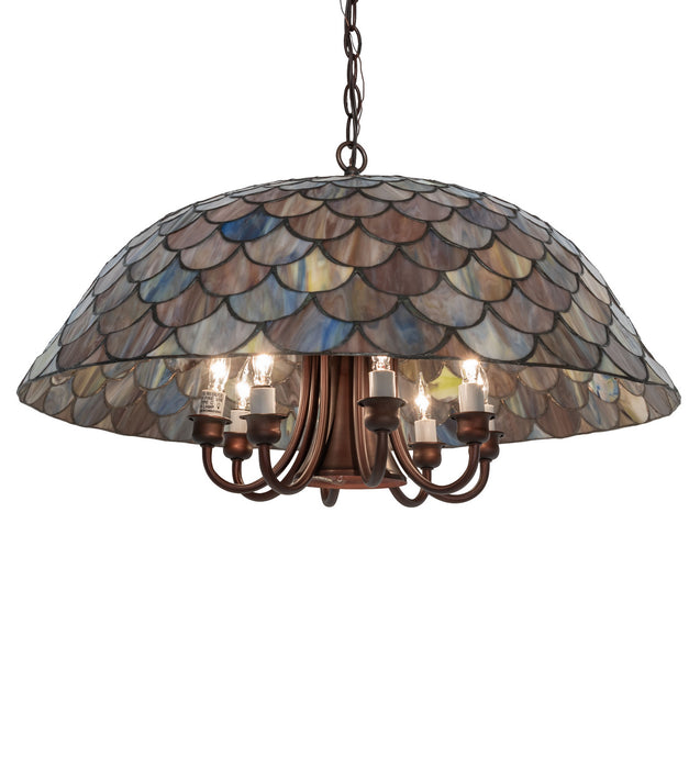 Meyda Tiffany 73157 Nine Light Pendant, Mahogany Bronze