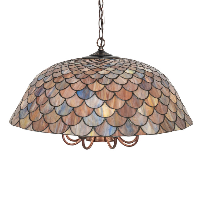 Meyda Tiffany 73157 Nine Light Pendant, Mahogany Bronze