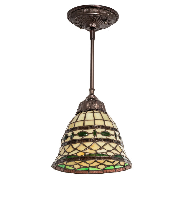 Meyda Tiffany 77557 One Light Pendant, Mahogany Bronze