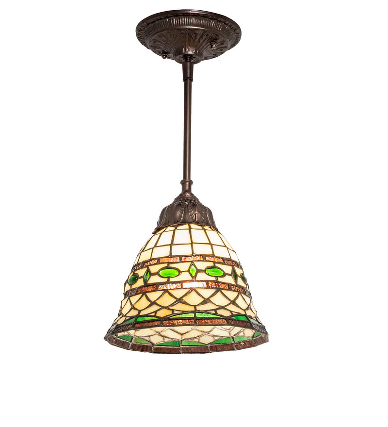 Meyda Tiffany 77557 One Light Pendant, Mahogany Bronze
