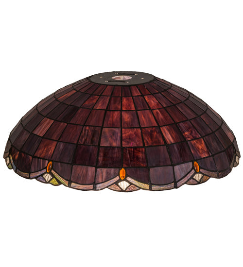 Meyda Tiffany 78094 Shade, Pbagwg Plbr Zag Amber
