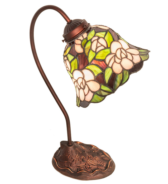 Meyda Tiffany 82790 One Light Mini Lamp, Mahogany Bronze
