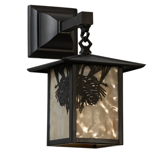 Meyda Tiffany 96567 One Light Wall Sconce, Craftsman Brown