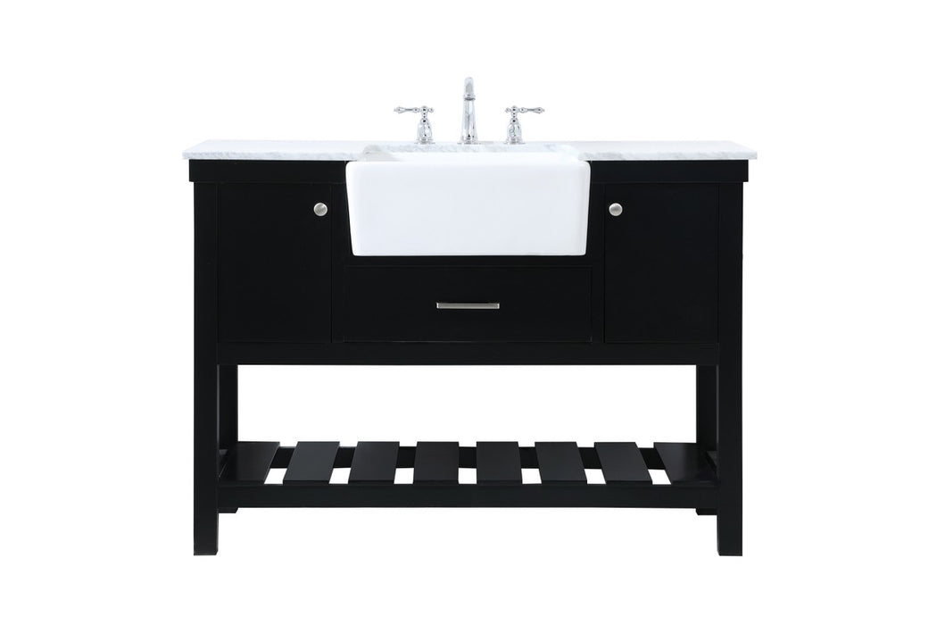 Elegant Lighting VF60148BK Single Bathroom Vanity, Black