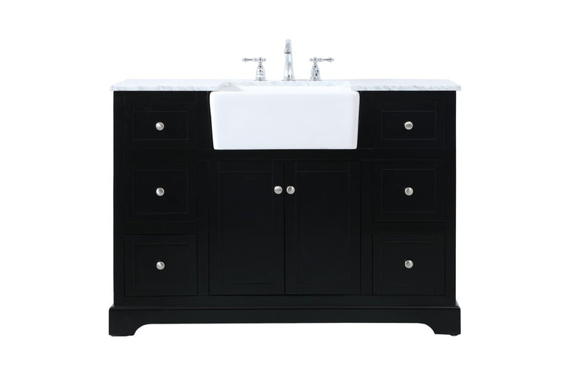 Elegant Lighting VF60248BK Single Bathroom Vanity, Black