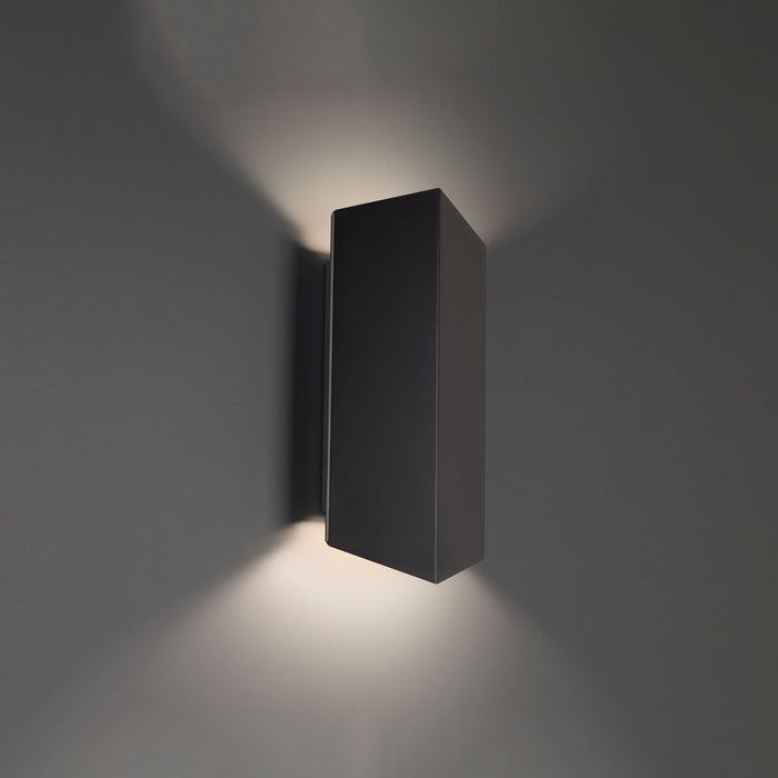 W.A.C. Lighting WS-W49214-35-BK LED Outdoor Wall Sconce, Black