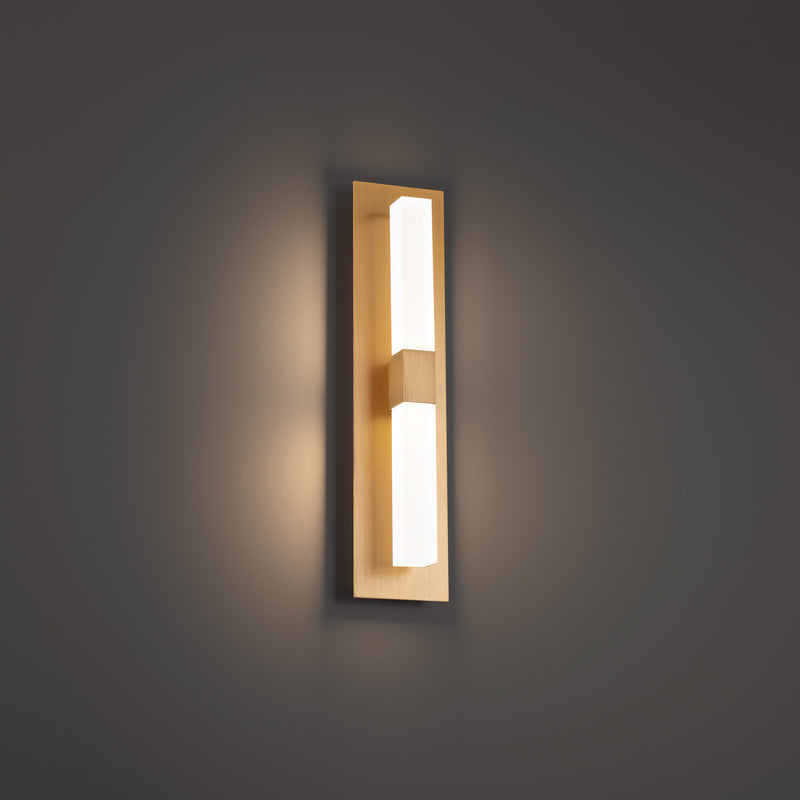 W.A.C. Lighting WS-61216-AB LED Wall Sconce, Aged Brass