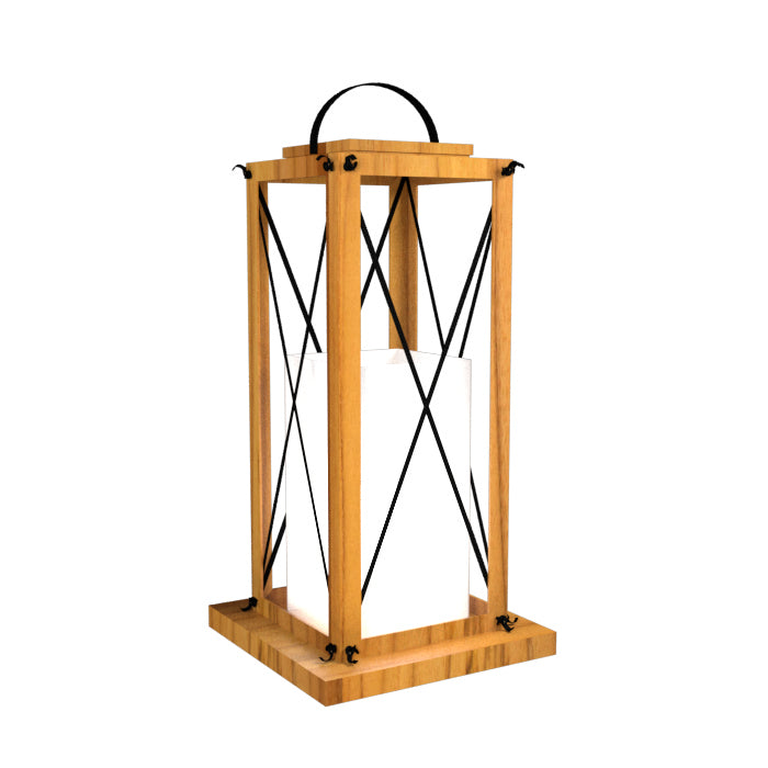 Accord Lighting 3011.12 One Light Floor Lamp, Teak