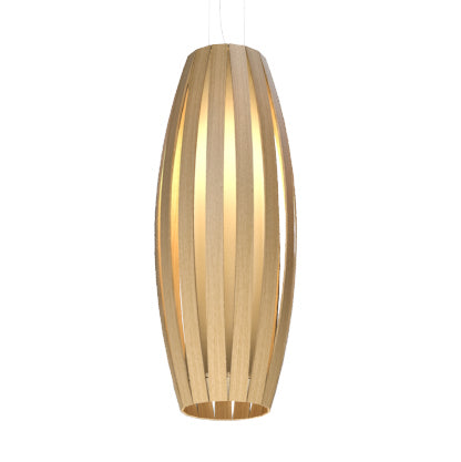 Accord Lighting 305.09 One Light Pendant, Louro Freijo
