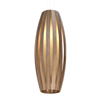Accord Lighting 305.18 One Light Pendant, American Walnut