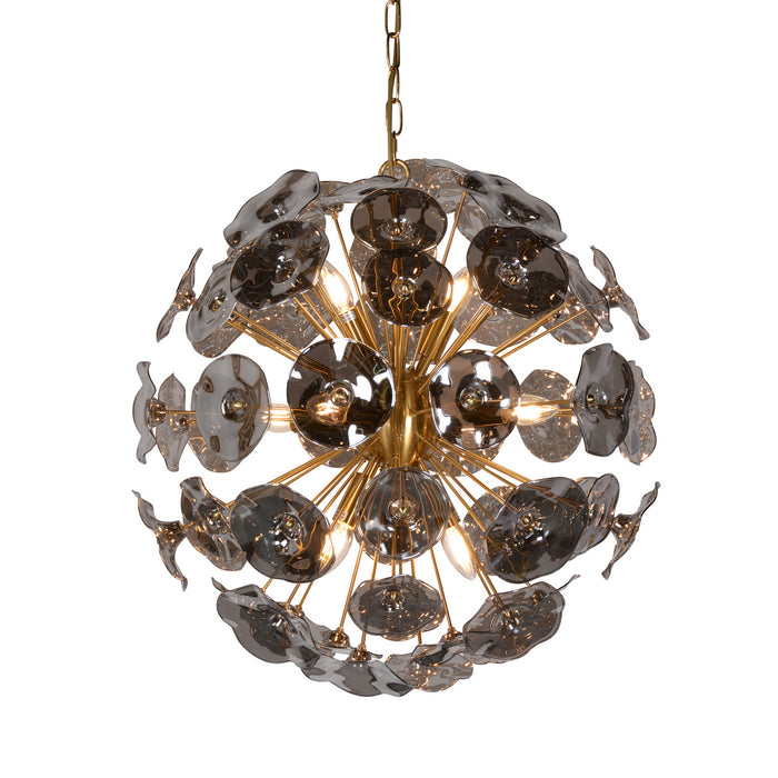 Terracotta Designs H21105G-8BR Eight Light Chandelier, Wam Brass