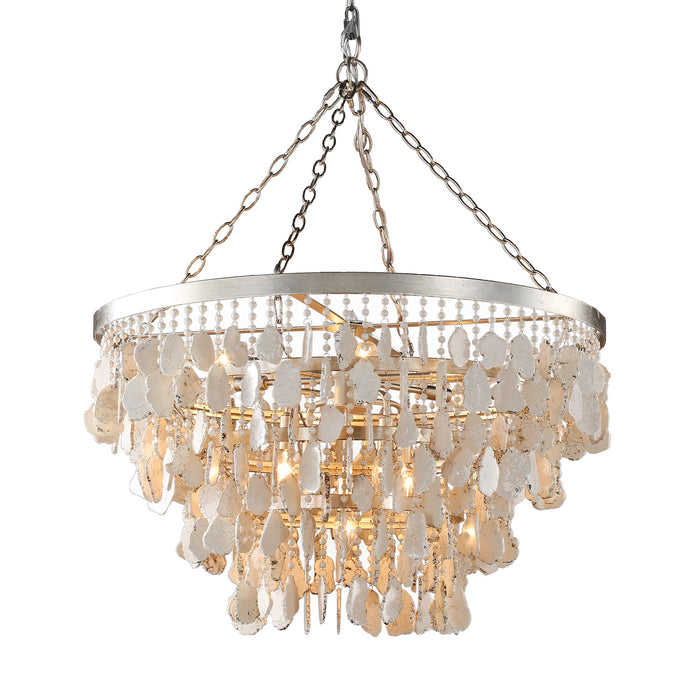 Terracotta Designs H22101-11AS 11 Light Chandelier, Silver