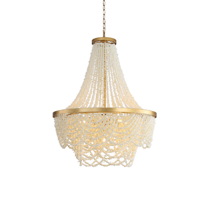 Terracotta Designs H22103-7LM Seven Light Chandelier, Gold
