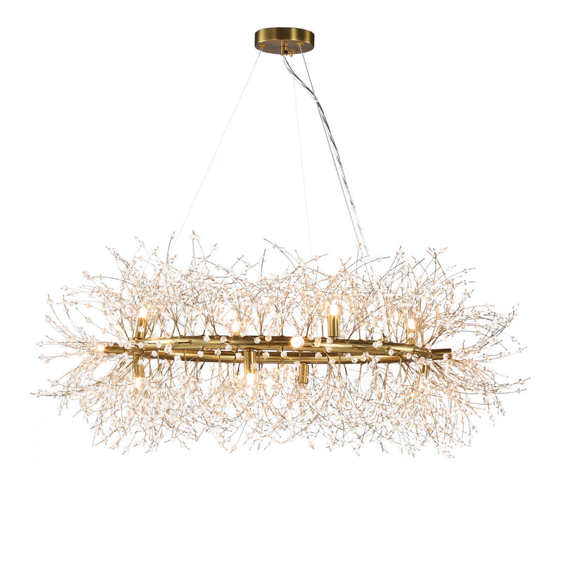 Terracotta Designs H22105R-12 12 Light Chandelier, Gold