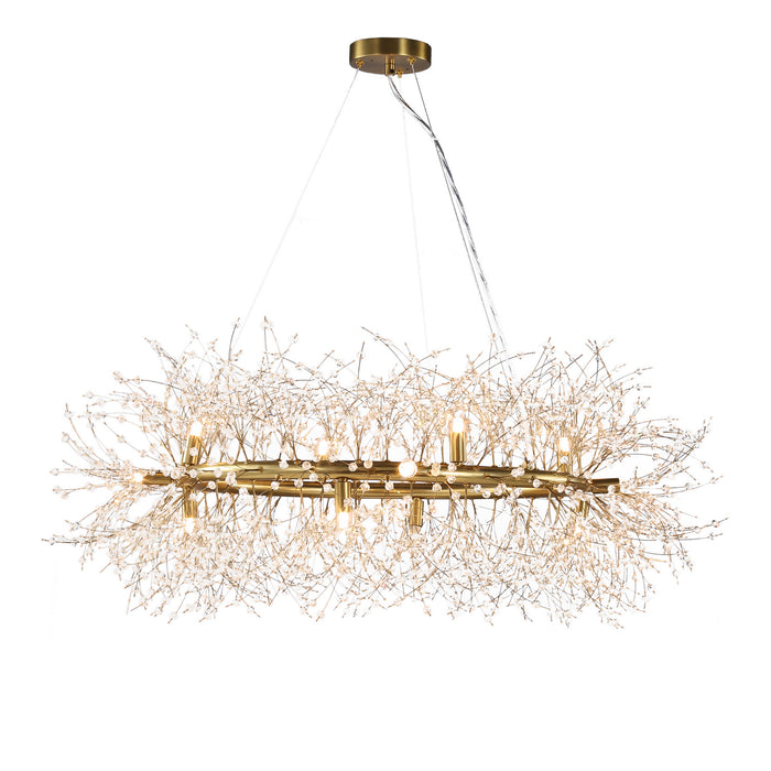 Terracotta Designs H22105R-12 12 Light Chandelier, Gold