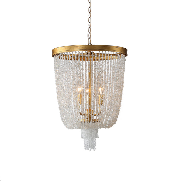 Terracotta Designs H22106-3G Three Light Chandelier, Gold
