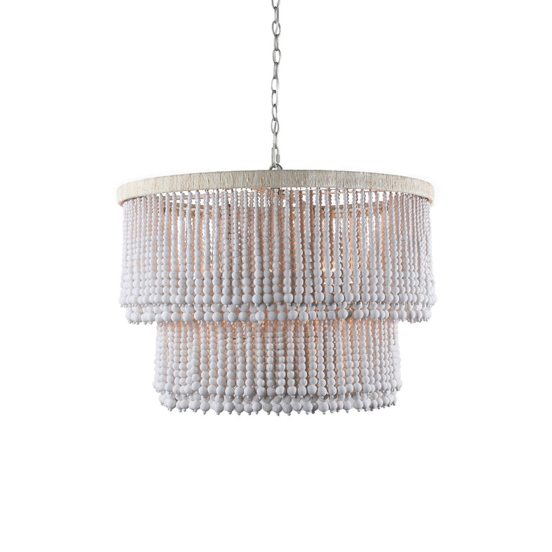 Terracotta Designs H22110-6W Six Light Chandelier, White