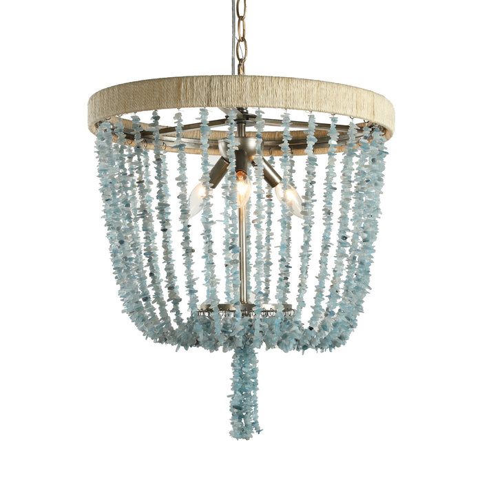 Terracotta Designs H22113-3 Three Light Chandelier, Antique Silver