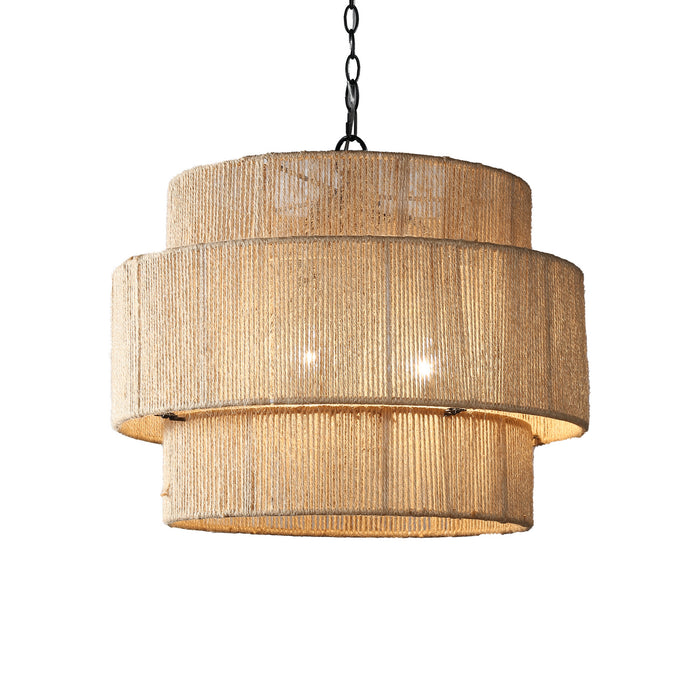 Terracotta Designs H22118-3 Three Light Chandelier, Matte Black