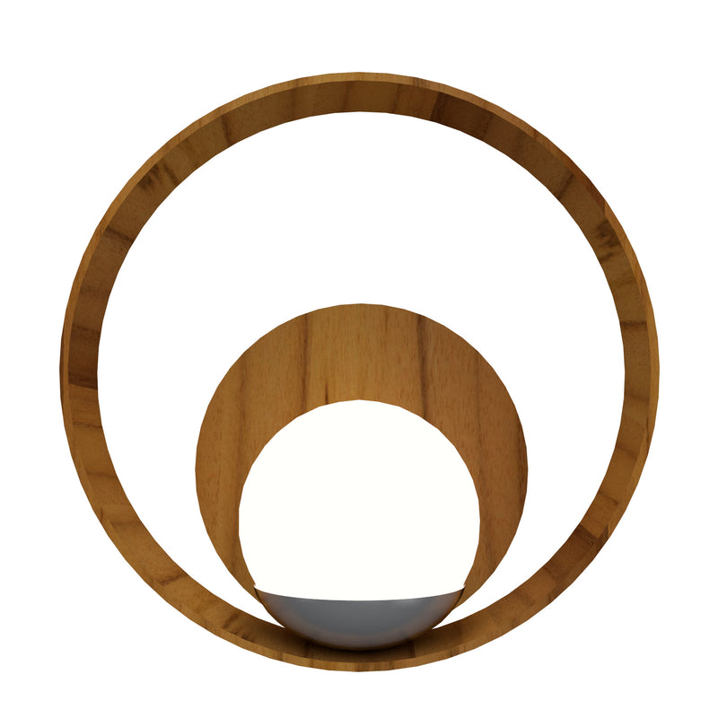 Accord Lighting 415.12 One Light Wall Lamp, Teak