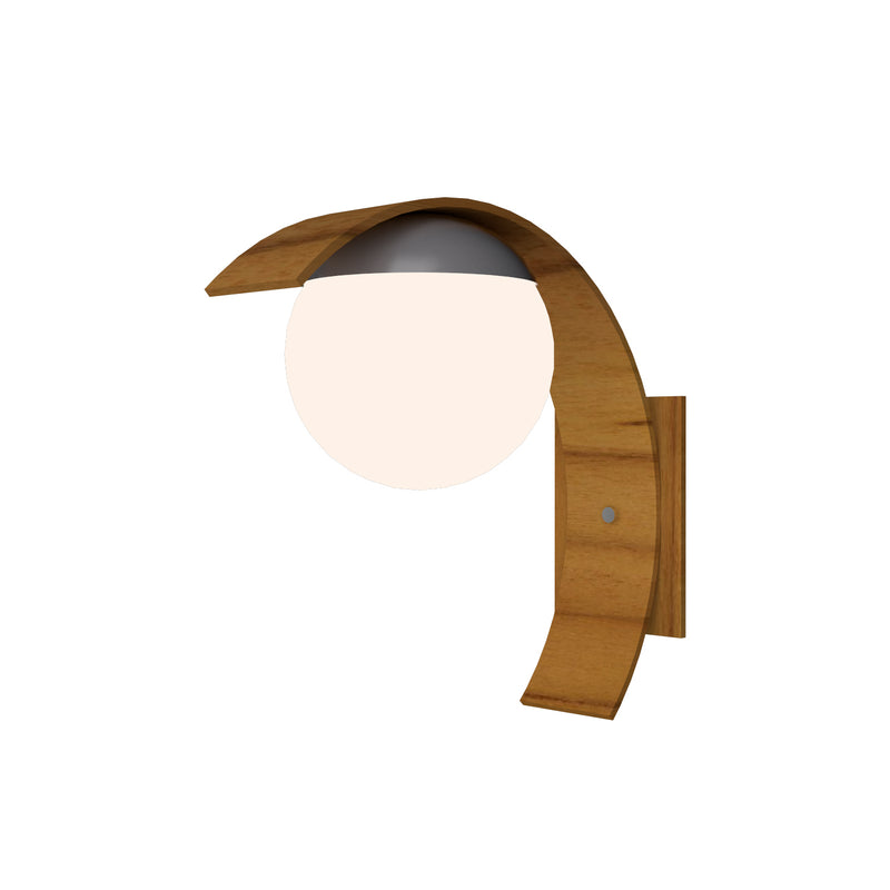 Accord Lighting 416.12 One Light Wall Lamp, Teak