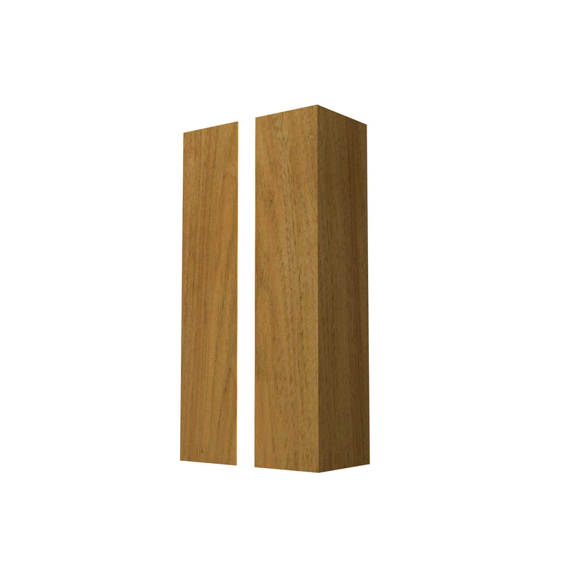 Accord Lighting 419.09 Two Light Wall Lamp, Louro Freijo