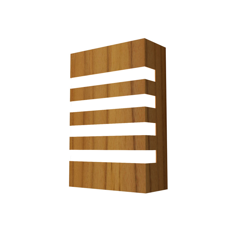 Accord Lighting 433.12 Two Light Wall Lamp, Teak