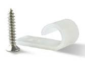 Nora Lighting NATL-404W J-Clips for Cable Management, 10/pk, White