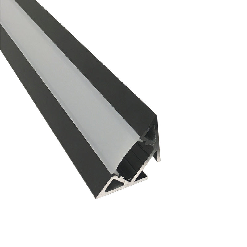 Nora Lighting NATL-C28B 4-ft Corner Channel, Black