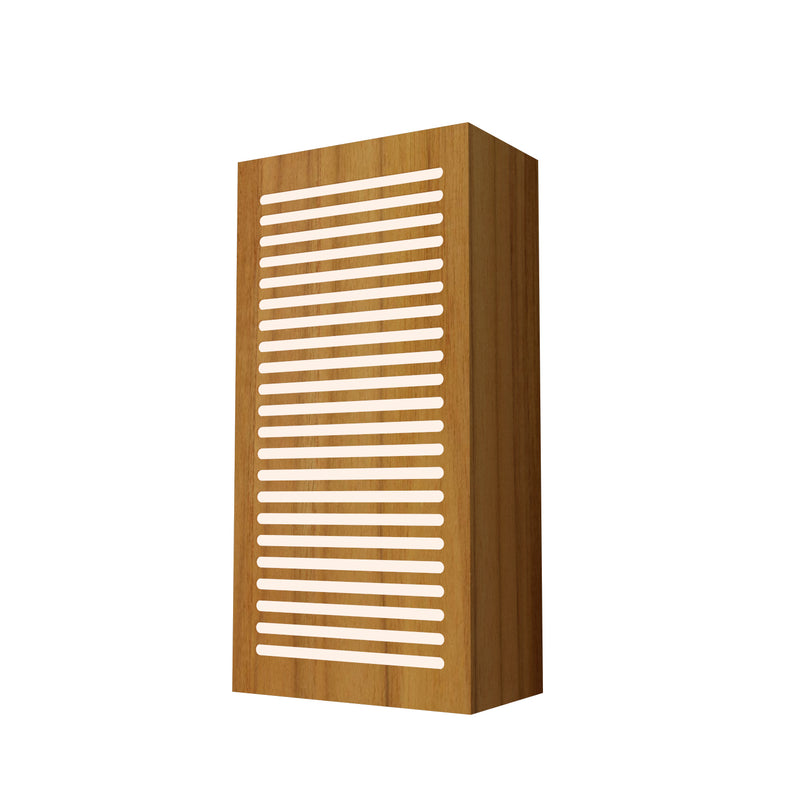 Accord Lighting 580.12 Two Light Wall Lamp, Teak
