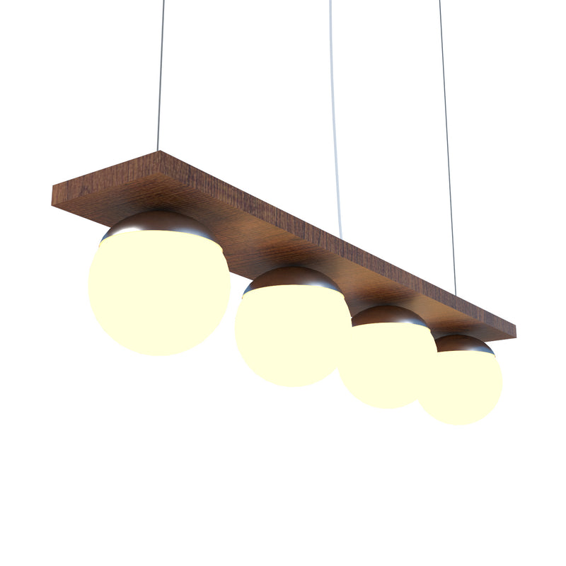 Accord Lighting 623.06 Four Light Pendant, Imbuia