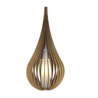 Accord Lighting 7021.09 One Light Table Lamp, Louro Freijo