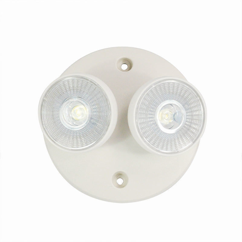 Nora Lighting NE-862LEDW Double Head, Wide Lens, 1W X 2, White