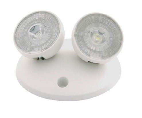 Nora Lighting NE-864LEDW Double Head, Wide Lens, 2W X 2, White