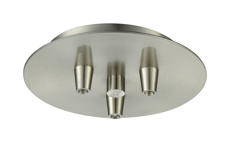 Innovations 103-SN Three Light Multi Port Canopy, Satin Nickel