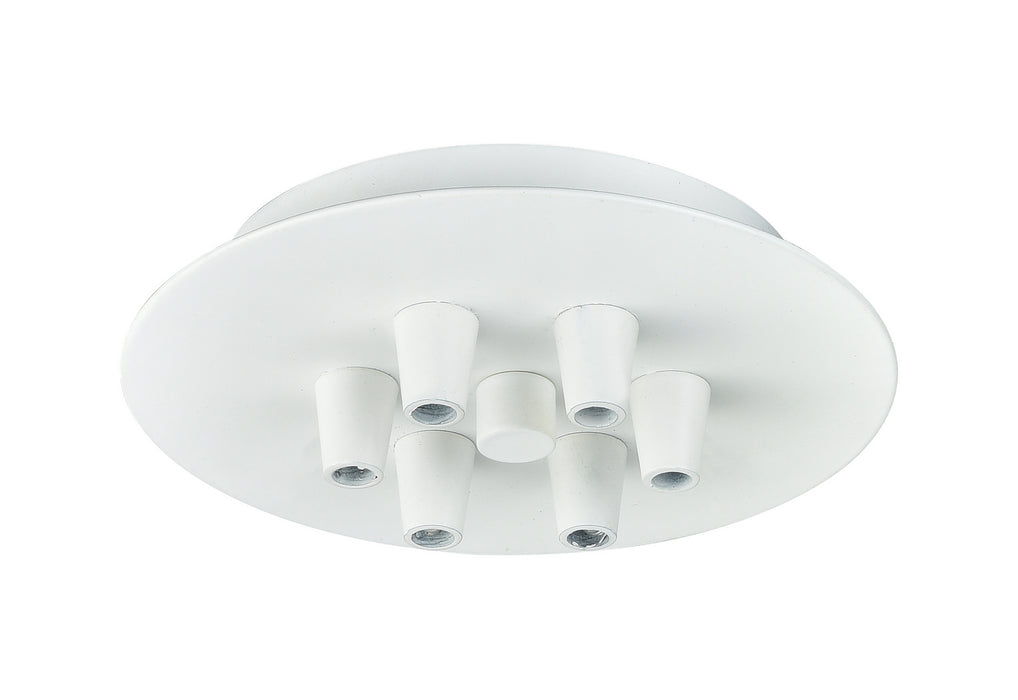 Innovations 106-W Six Light Multi Port Canopy, White
