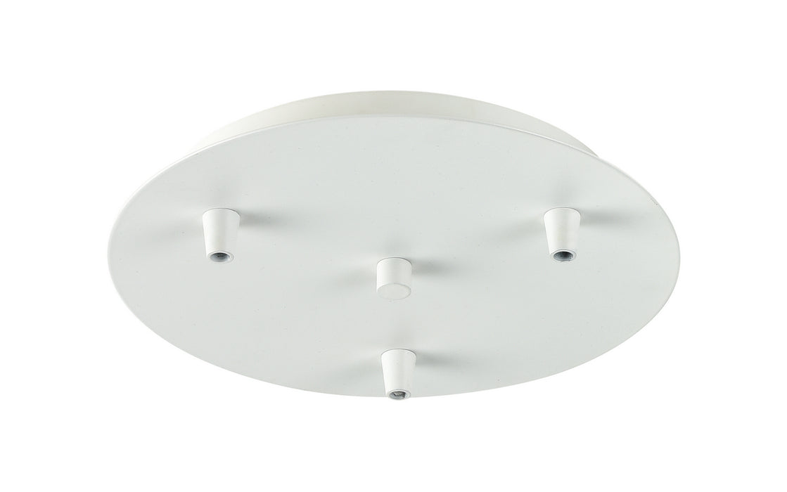 Innovations 113-W Three Light Multi Port Canopy, White